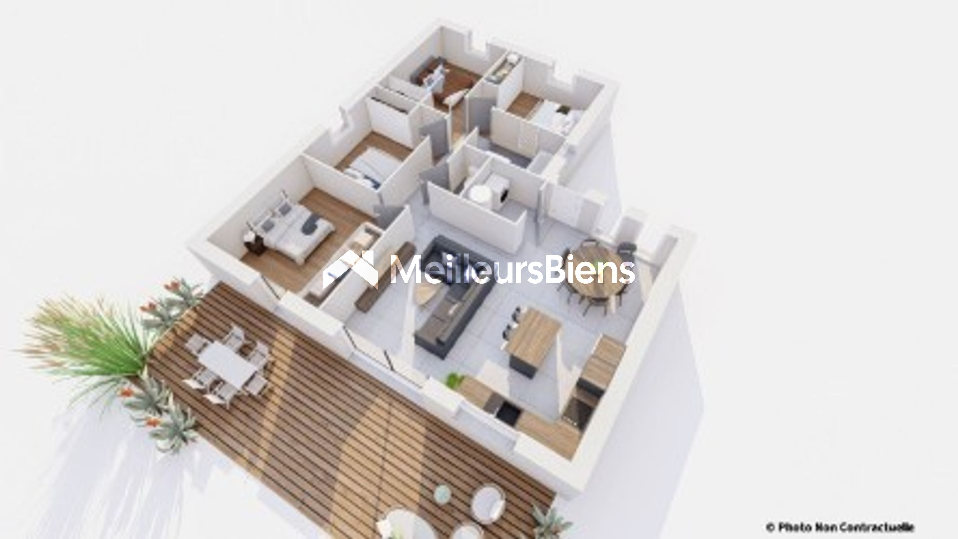 Maison d'habitation individuelle de 100m² - 3 chambres + suite parentale