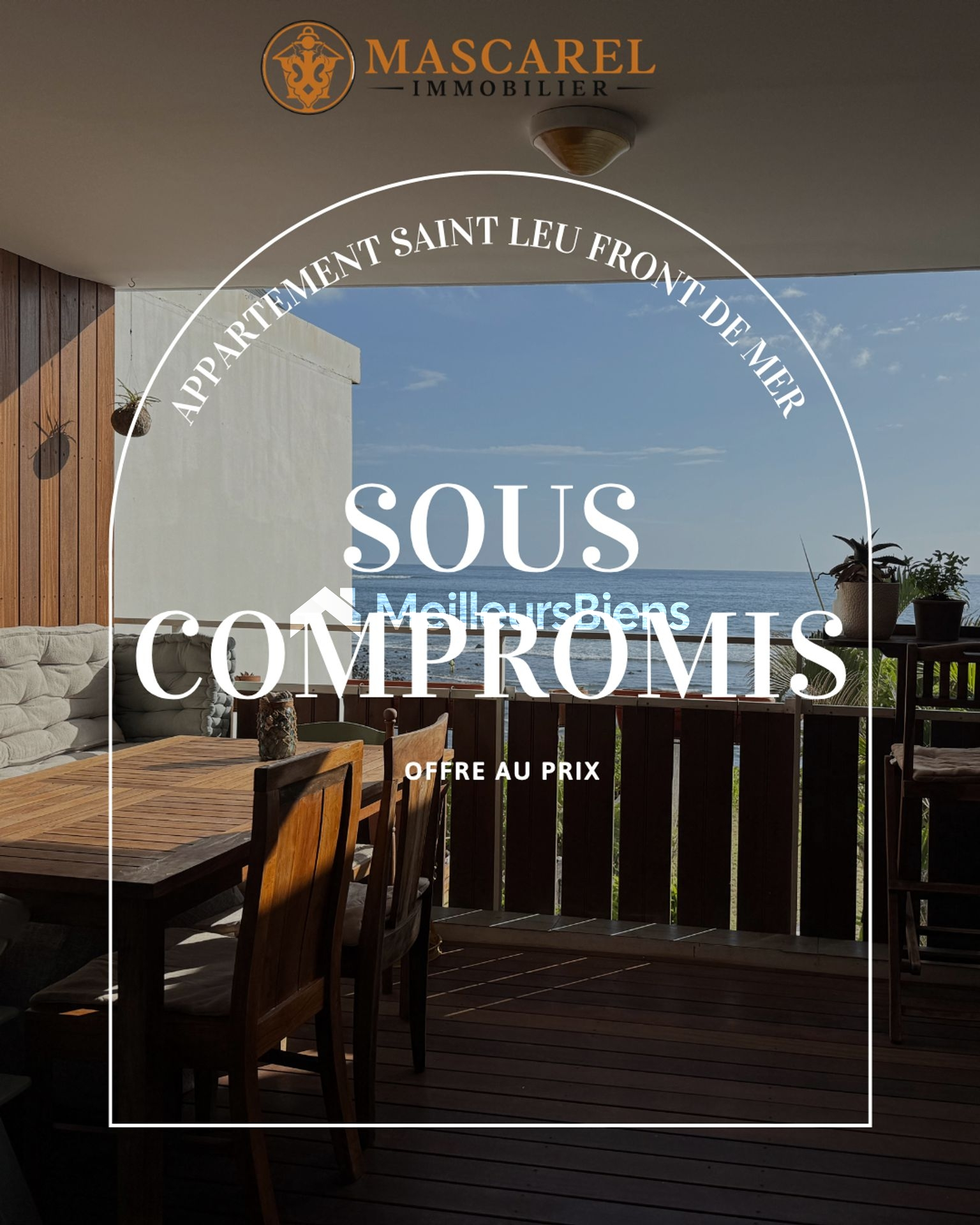 Appartement d'exception en front de mer Saint-Leu