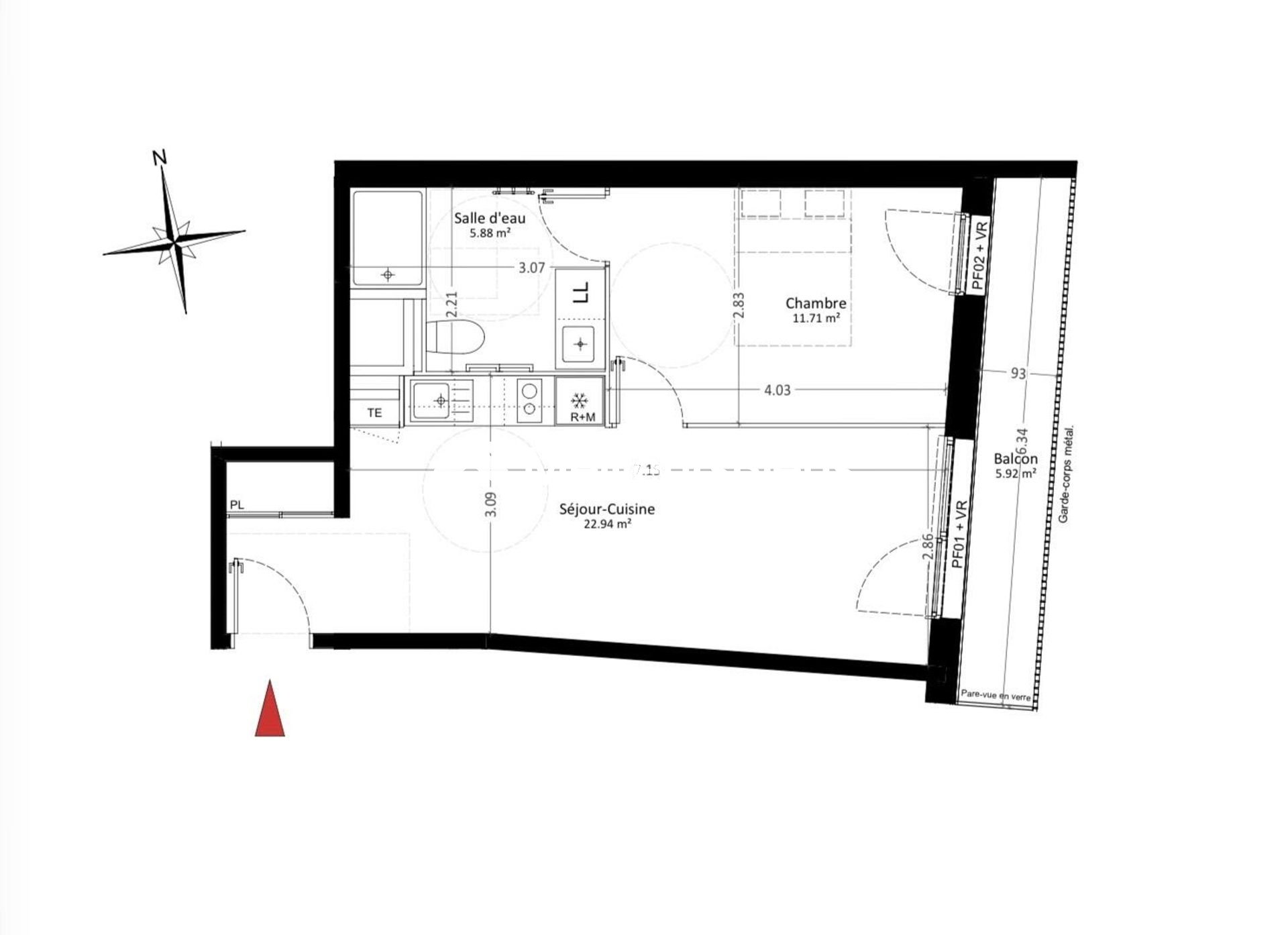 T2 APPARTEMENT NEUF 40m2