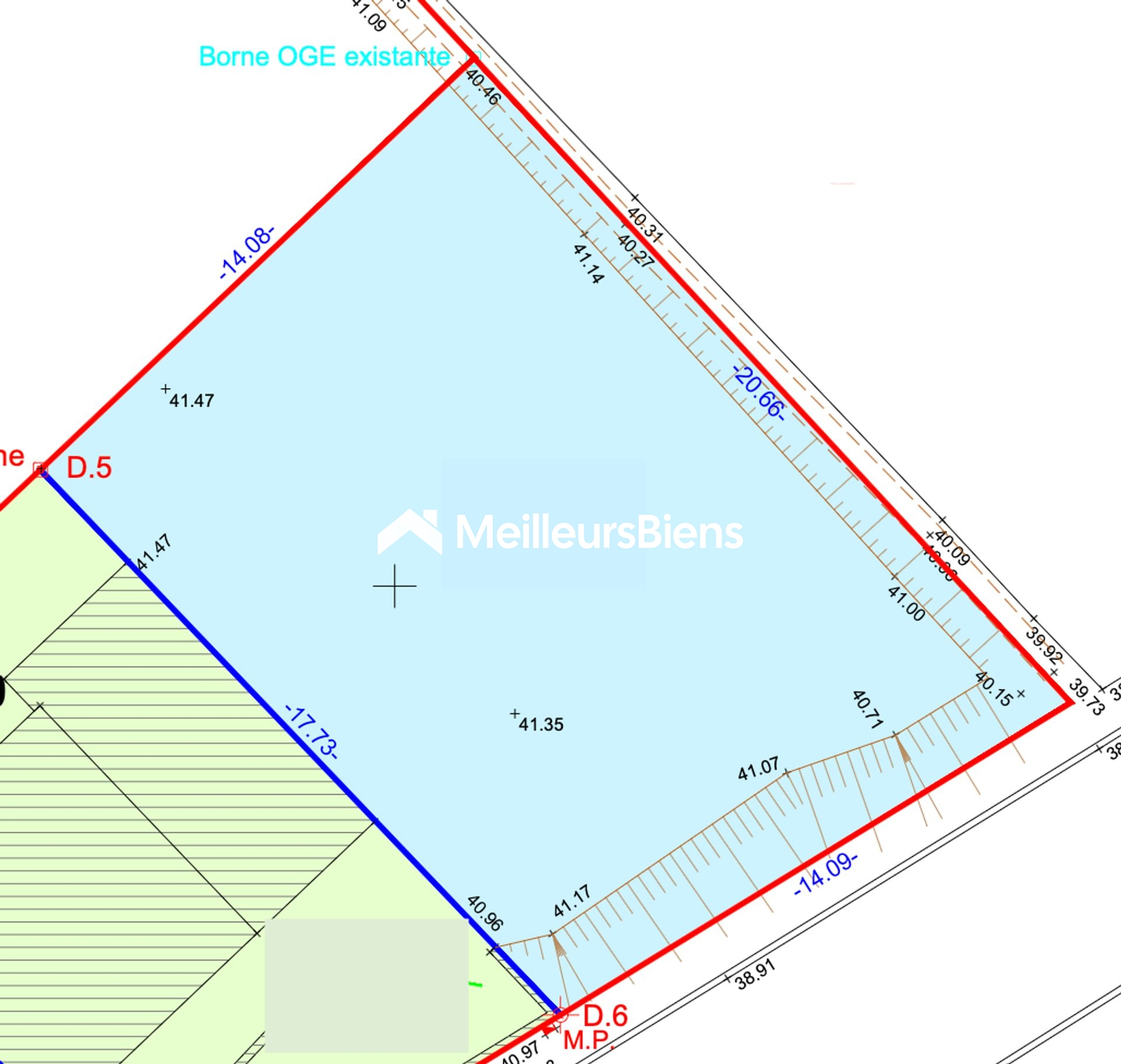 Terrain constructible 268 m² à Villeveyrac, libre de constructeur