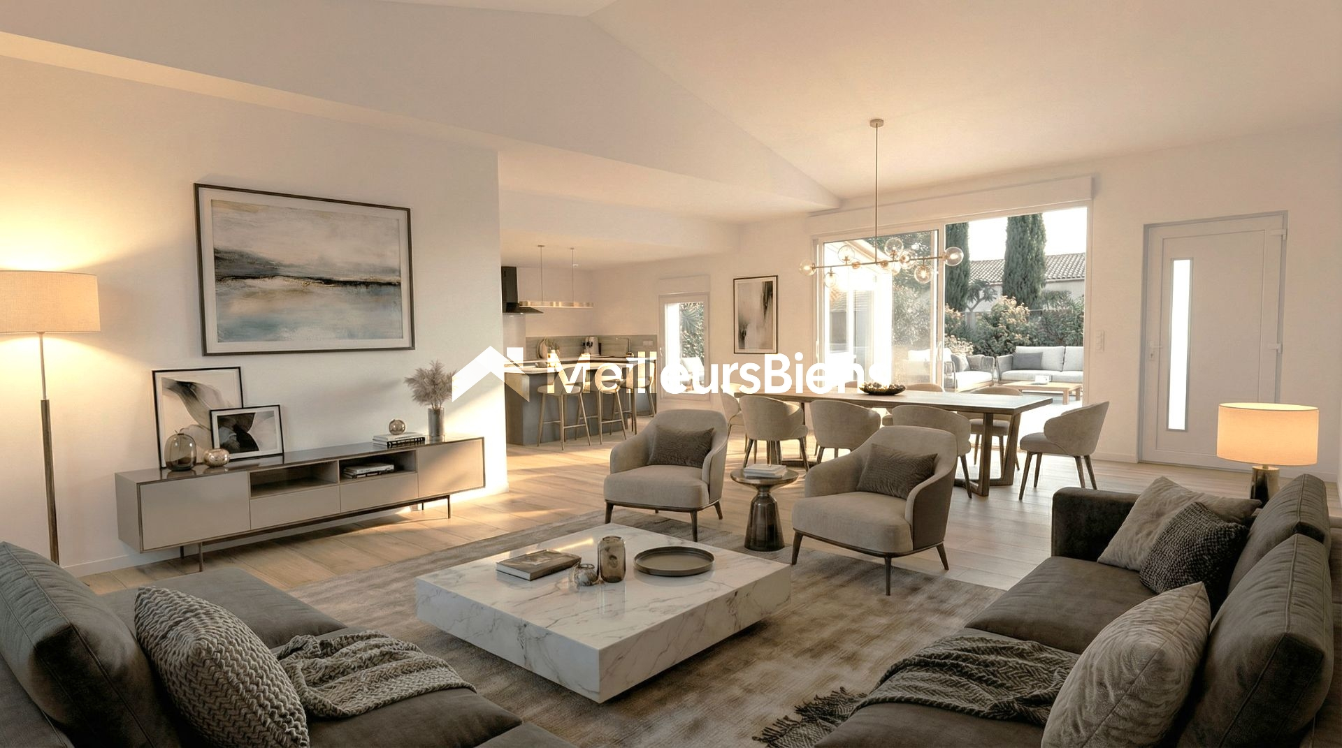 Villa T4 de 126m², parfait etat , calme lumineuse piscinable sur 578 m² de terrain.