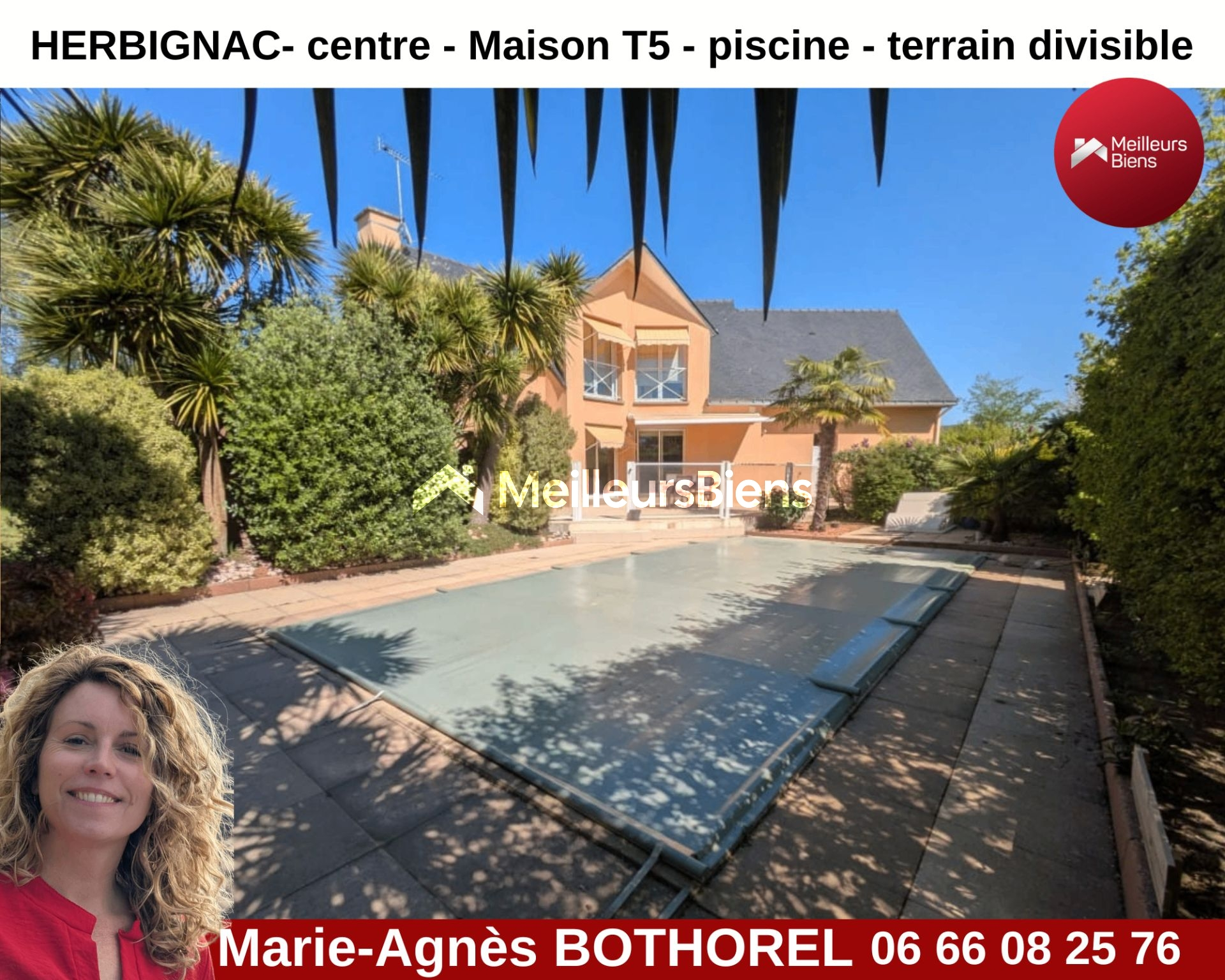 Magnifique maison en plein cœur d'herbignac - piscine- 5 chambres - Grand Terrain divisible