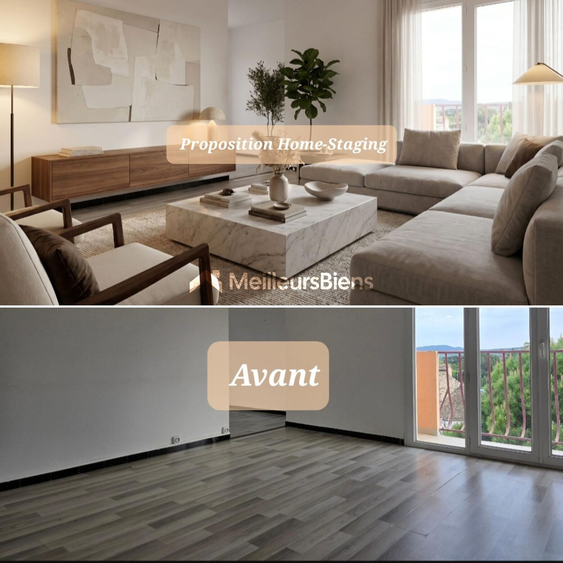 Appartement T5 de 89,68 m² avec balcon au centre de Pont-Saint-Esprit